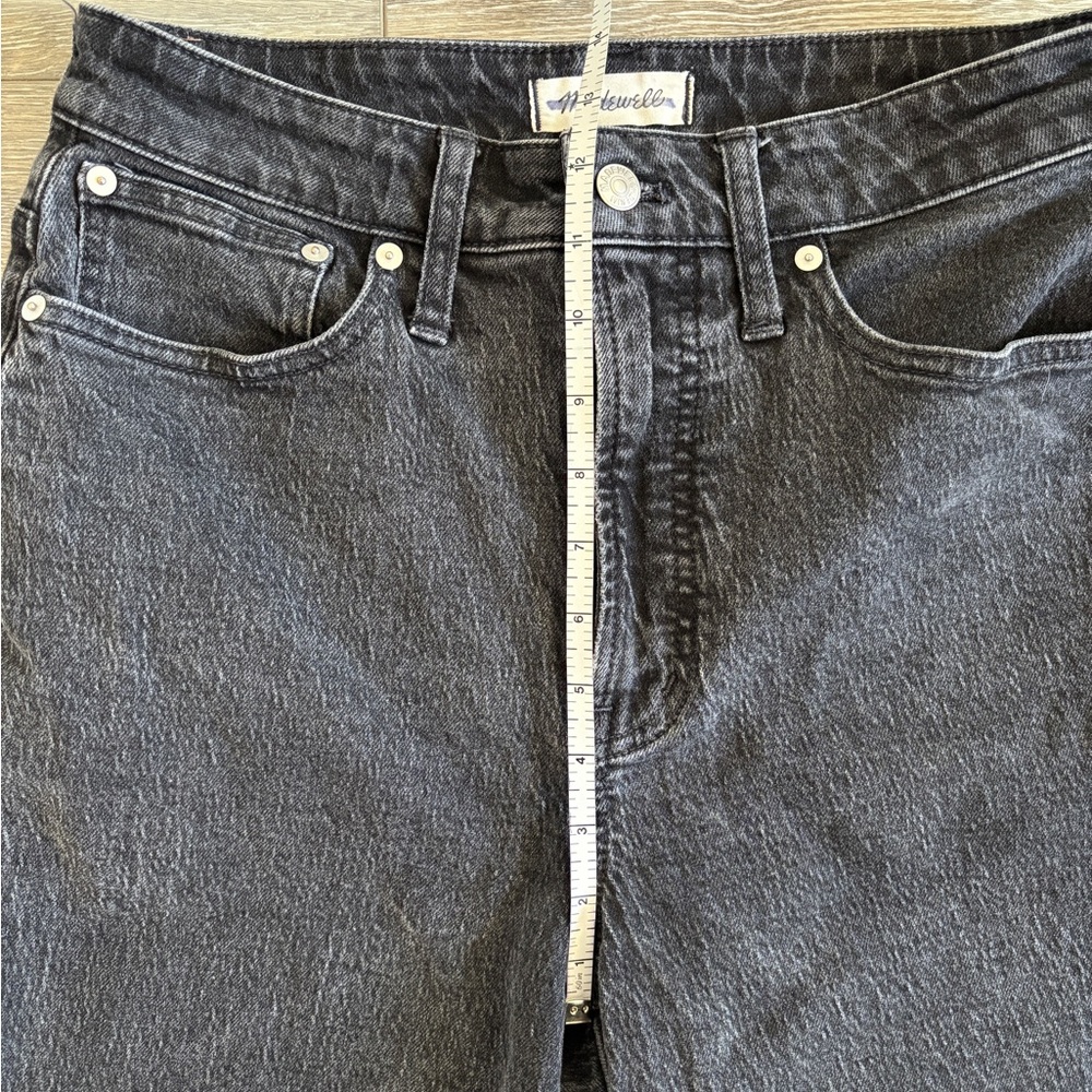 Madewell High Rise Straight Loose Black Denim Jeans 29 Waist Tall - Picture 3 of 8